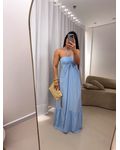 Vestido longo Emili Azul