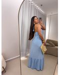 Vestido longo Emili Azul