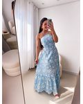 Vestido Joana Fundo Azul