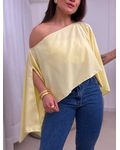 Blusa Maria Flor Amarelo Manteiga