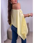 Blusa Maria Flor Amarelo Manteiga