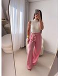 Pantalona Linho Carol Rosa