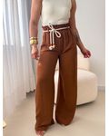 Pantalona Linho Carol Marrom