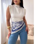 Blusa assimétrica Paola Branco