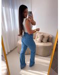 Wide Leg Jeans Olívia Claro