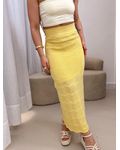 Saia modal Sara Amarelo Manteiga