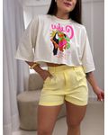 Short Alice Amarelo Manteiga