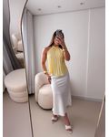 Blusa Plissada Sol Amarelo