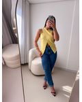Blusa Assimétrica Vic Amarelo