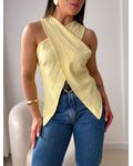 Blusa Assimétrica Vic Amarelo