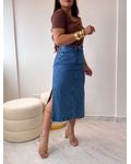 Saia Jeans Midi Laura
