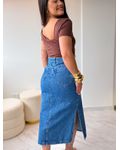 Saia Jeans Midi Laura