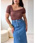 Saia Jeans Midi Laura