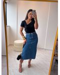 Saia Jeans Midi Laura