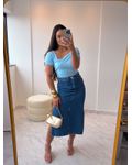 Saia Jeans Midi Laura