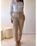 Calça alfaiataria Pietra Nude