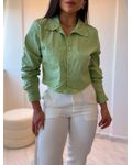 Camisa Cropped Ester Verde