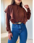 Camisa Cléo Marrom