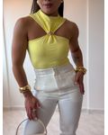 Body Fivela Isadora Amarelo