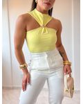 Body Fivela Isadora Amarelo
