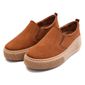 Slip On Melina - Suede Linhaça Sola Castanha