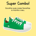 Monte seu Combo Tênis Junior Rainbow 