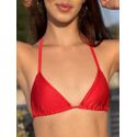 Top Cortininha Vermelho Canelado