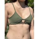 Top Nelly Verde Oliva Texturizado