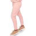 Calça Moletom Jogger Skinny C/ Elástico Rosa