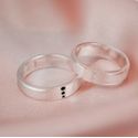 ALIANÇA COMPROMISSO PRATA 950 6MM PEDRA ZIRCONIA 
