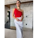 Blusa Gabriela alça única - Vermelha
