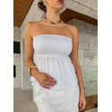 Blusa Matilda Sem Alças - Branco