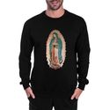 Moletom Nossa Senhora De Guadalupe Cristão Católico Algodão Preto