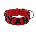 Coleira Para Cachorro Amorosso Personalizada (vermelho e preto)