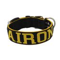 Coleira Para Cachorro Personalizada (preto e amarelo)