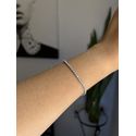 Pulseira Riviera Fina Ródio Branco
