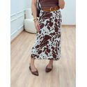 Saia Cowprint Marrom