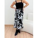 Saia Cowprint Preta