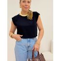 Cropped Muscle Preto
