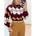 Blusa Tricot Elaine Marsala