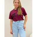 T-shirt Laço Vinho