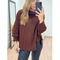 Poncho Betina Marrom