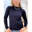 Blusa Gola Alta Preta