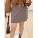 Short Saia Naomi Marrom
