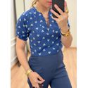 Cropped Vick Azul