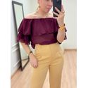 Blusa Ombro A Ombro Vinho