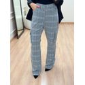 Calça Xadrez Cinza