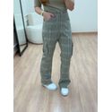 Calça Xadrez Marrom