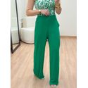 Calça Pantalona Viscose Verde
