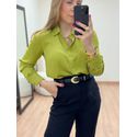 Camisa Acetinada Pistache